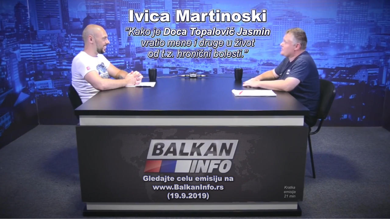 Ivica Martinoski - Gušio se godinama od bronhitisa i lekova - ozdravio utoku mesec dana, kaže u emisiji na Balkan Info TV